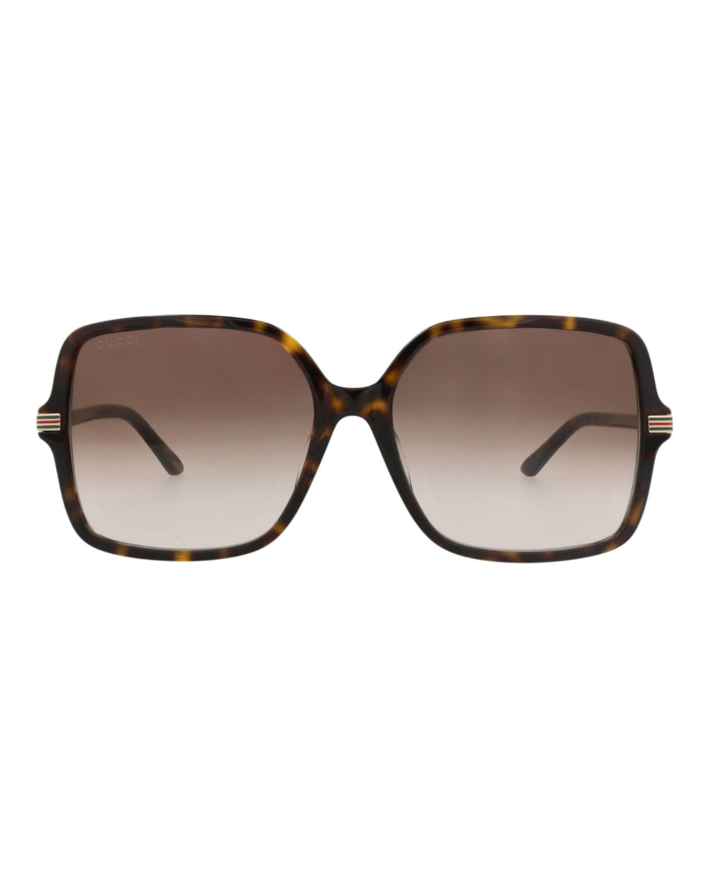 Gucci Womens Square/Rectangle Havana Havana Brown Fashion Designer Eyewear