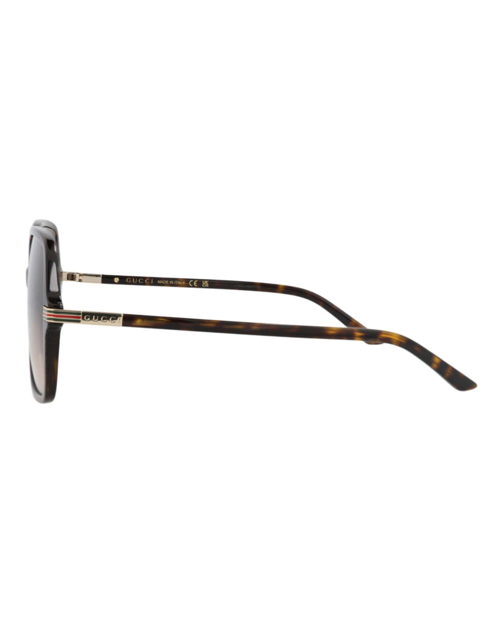 Gucci Womens Square/Rectangle Havana Havana Brown Fashion Designer Eyewear