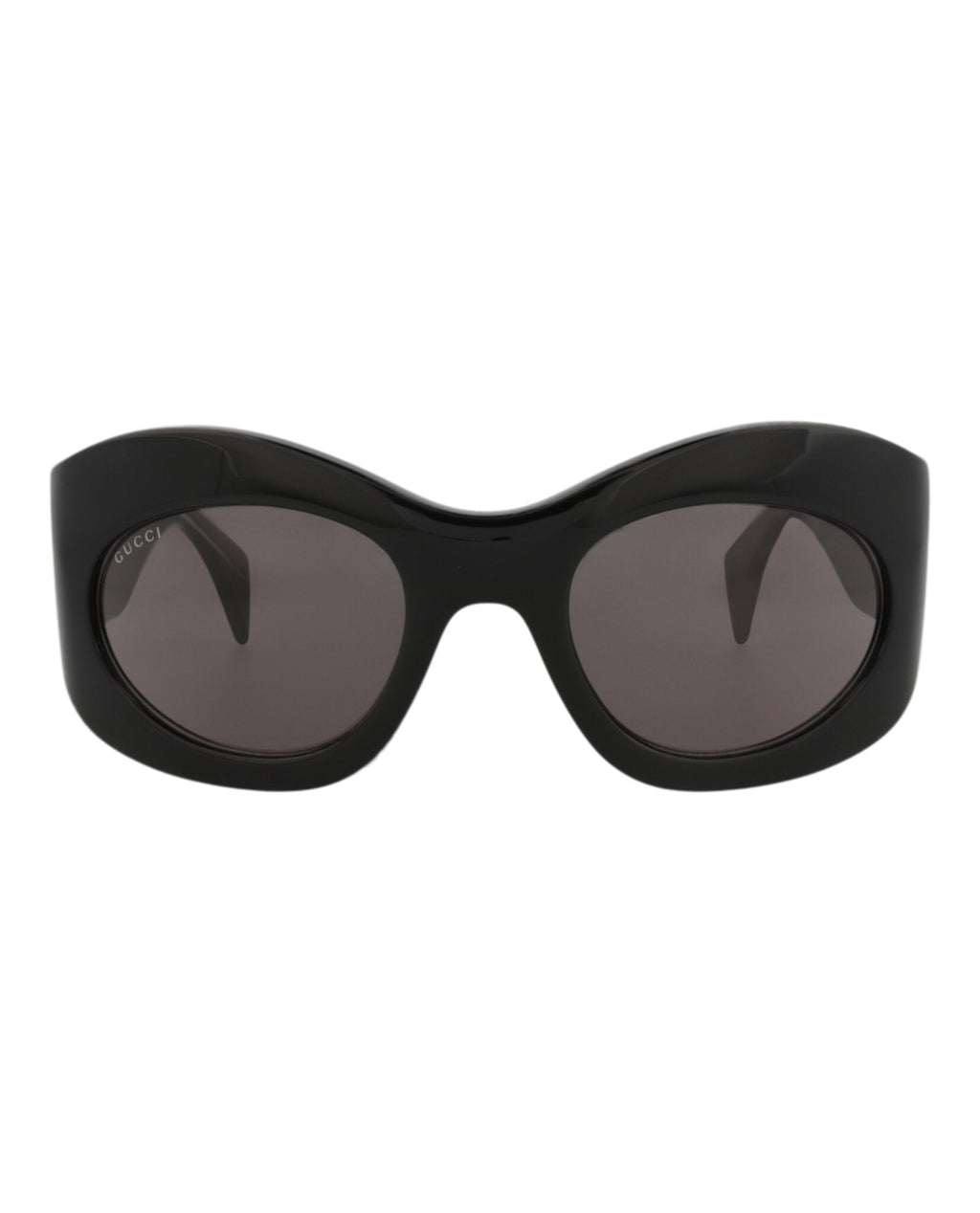 Gucci Unisex Shield/Wrap Black Black Grey Fashion Designer Eyewear