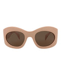 Gucci Unisex Shield/Wrap Pink Pink Brown Fashion Designer Eyewear