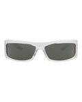 Gucci Mens Shield/Wrap Crystal Crystal Grey Fashion Designer Eyewear