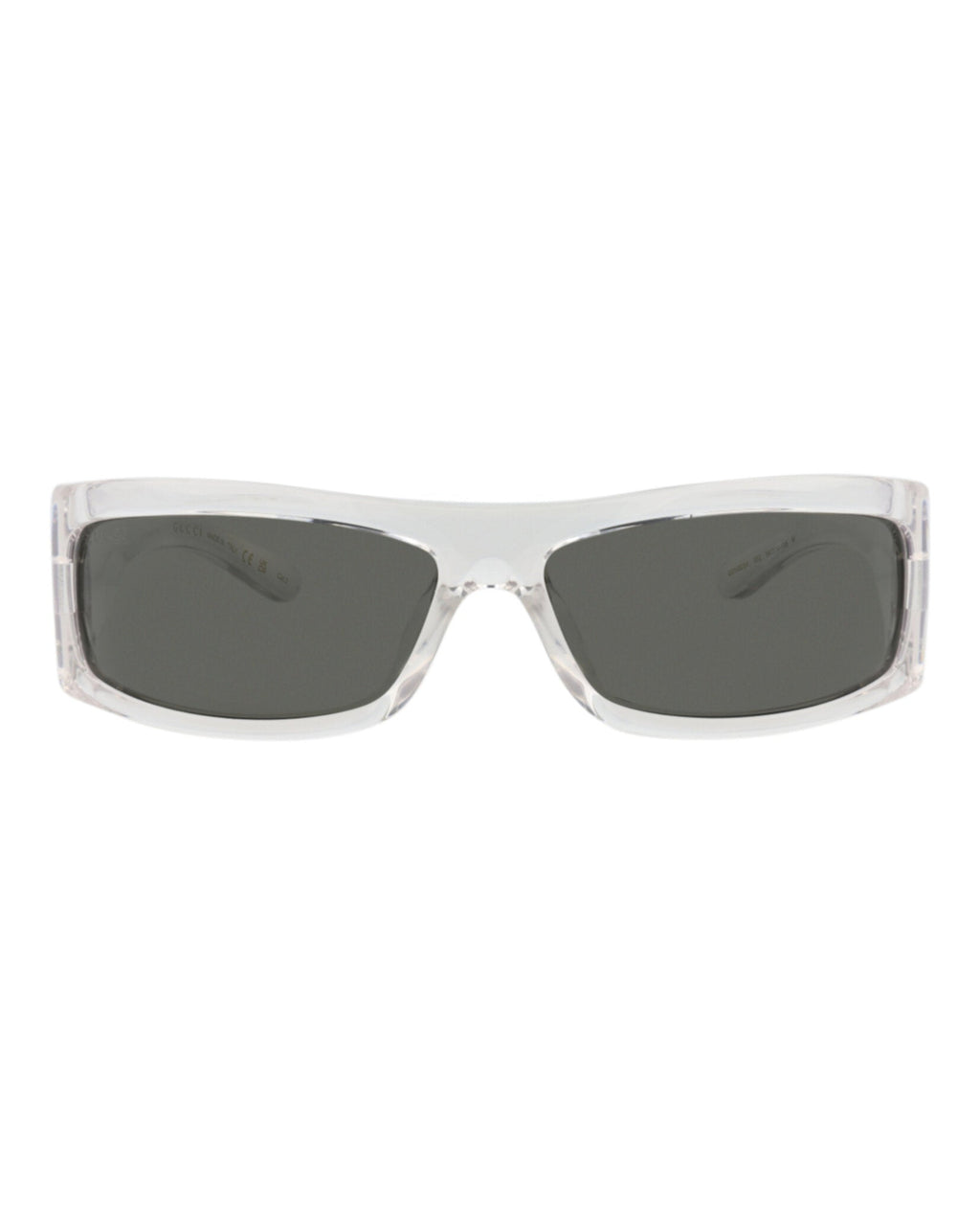 Gucci Mens Shield/Wrap Crystal Crystal Grey Fashion Designer Eyewear