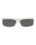Gucci Mens Shield/Wrap Crystal Crystal Grey Fashion Designer Eyewear