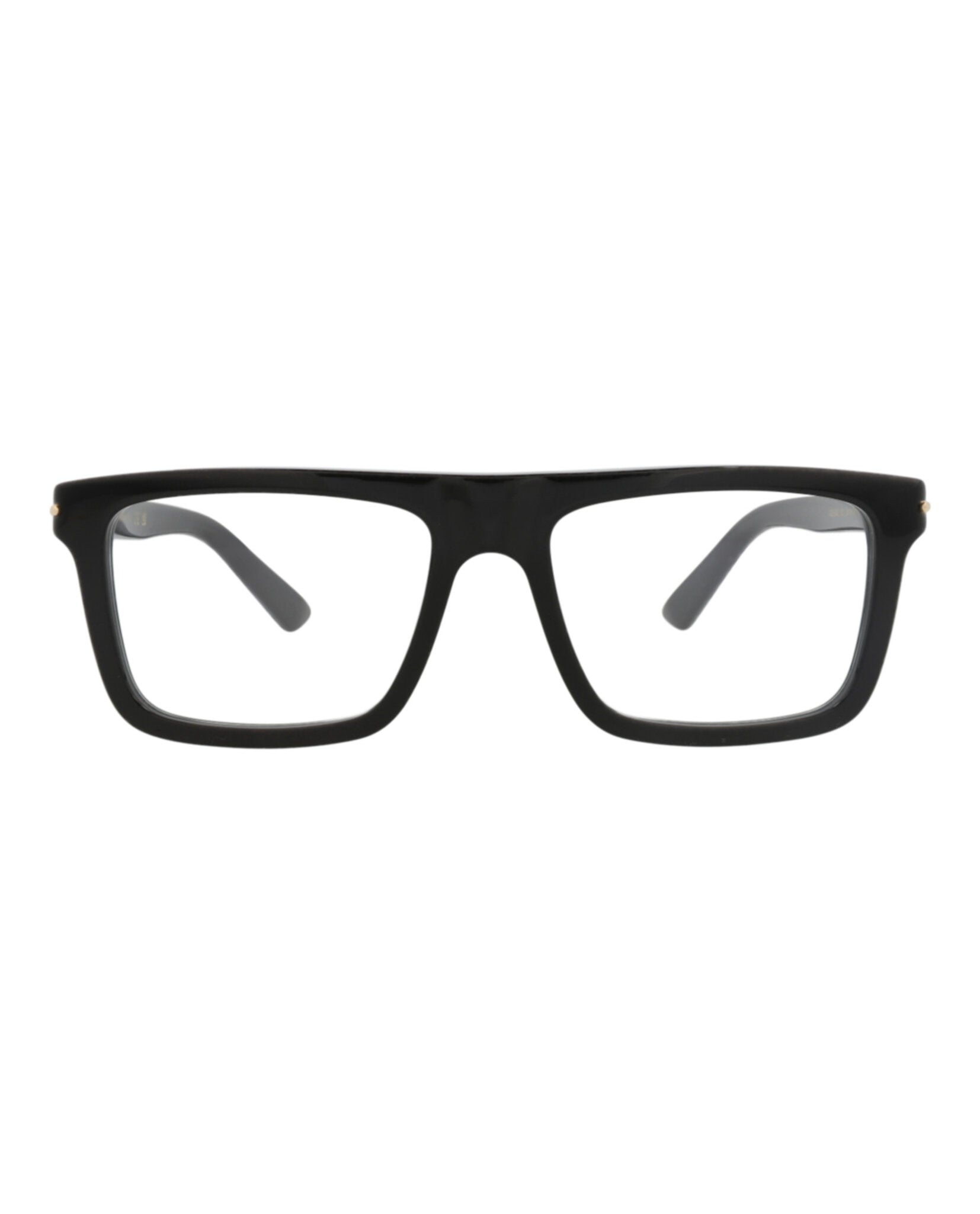 Gucci Mens Square/Rectangle Black Black Transparent Fashion Designer Eyewear