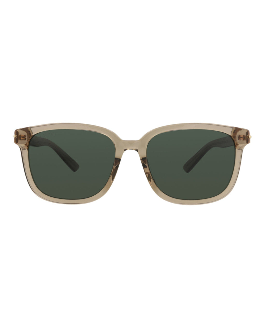 Gucci Mens Square/Rectangle Brown Brown Green Fashion Designer Eyewear