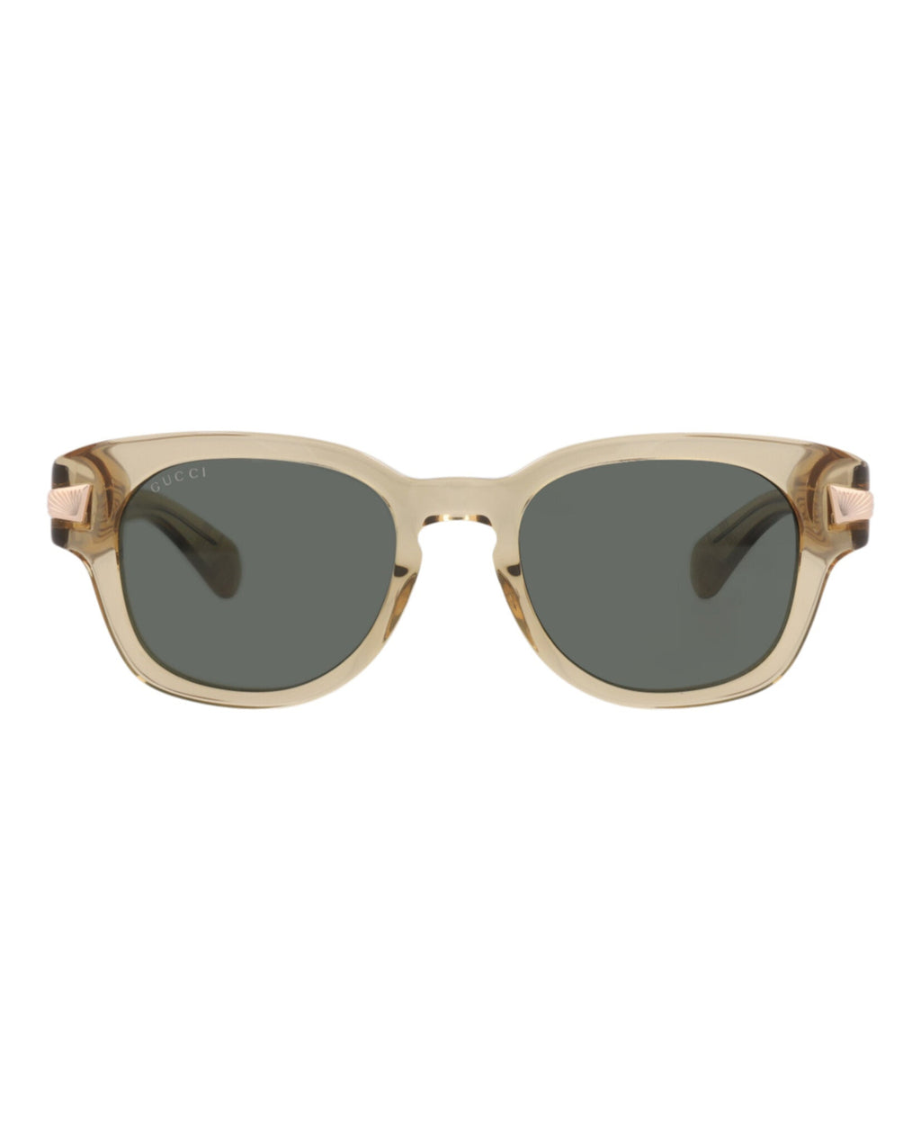 Gucci Mens Round/Oval Brown Brown Grey Fashion Designer Eyewear