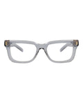 Gucci Womens Square/Rectangle Grey Grey Transparent Fashion Designer Eyewear