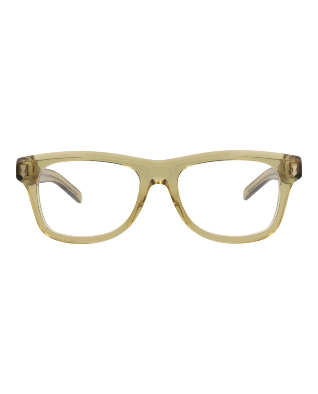 Gucci Mens Square/Rectangle Yellow Yellow Transparent Fashion Designer Eyewear