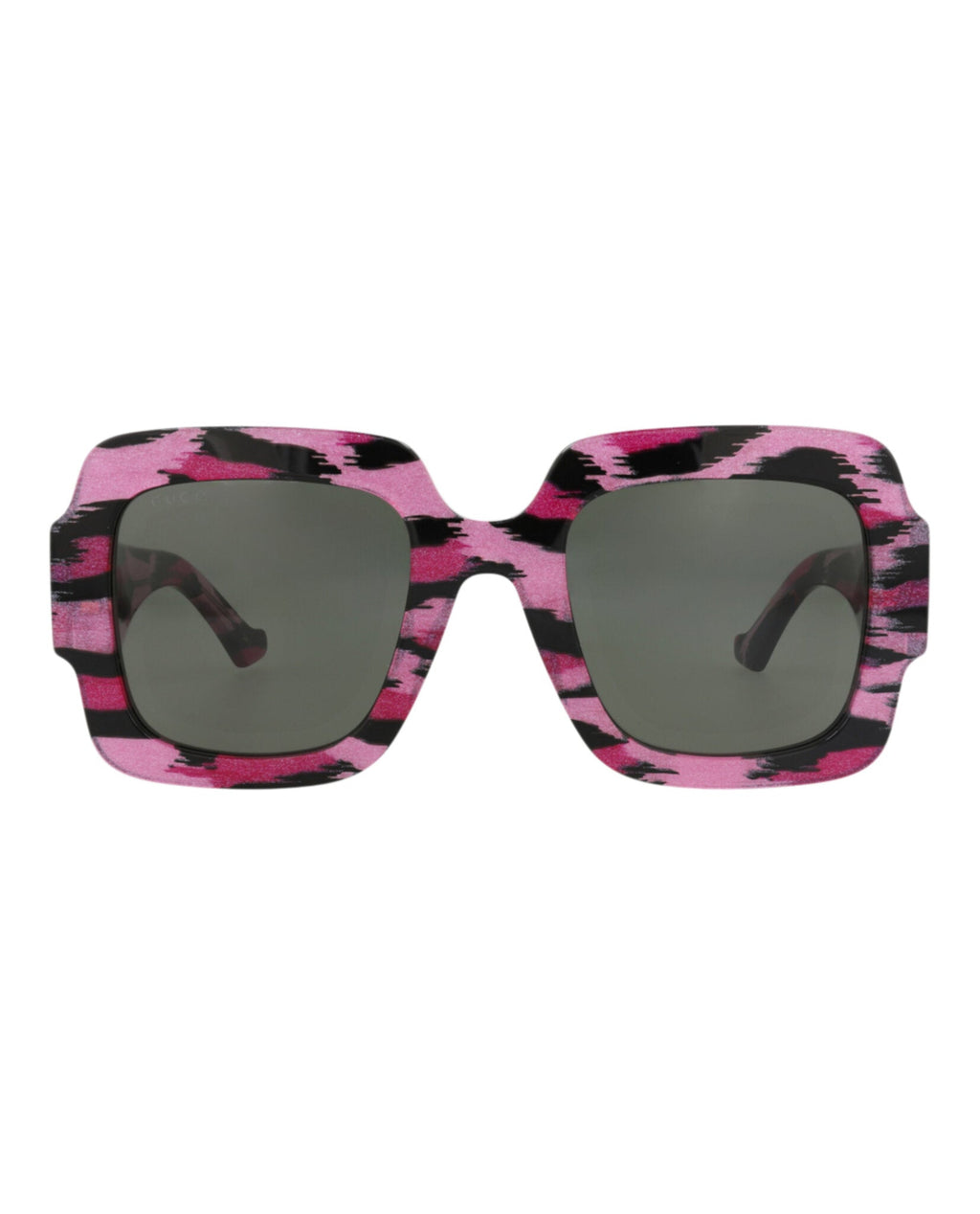 Gucci Womens Square/Rectangle Black Black Grey Fashion Designer Eyewear