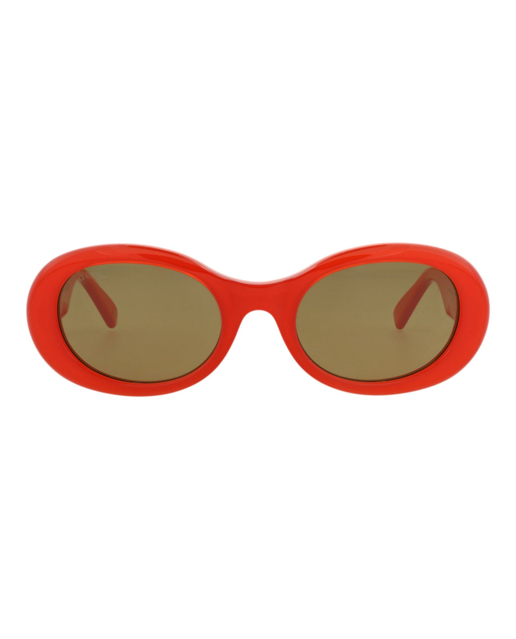 Gucci Womens Round/Oval Orange Orange Brown Fashion Designer Eyewear