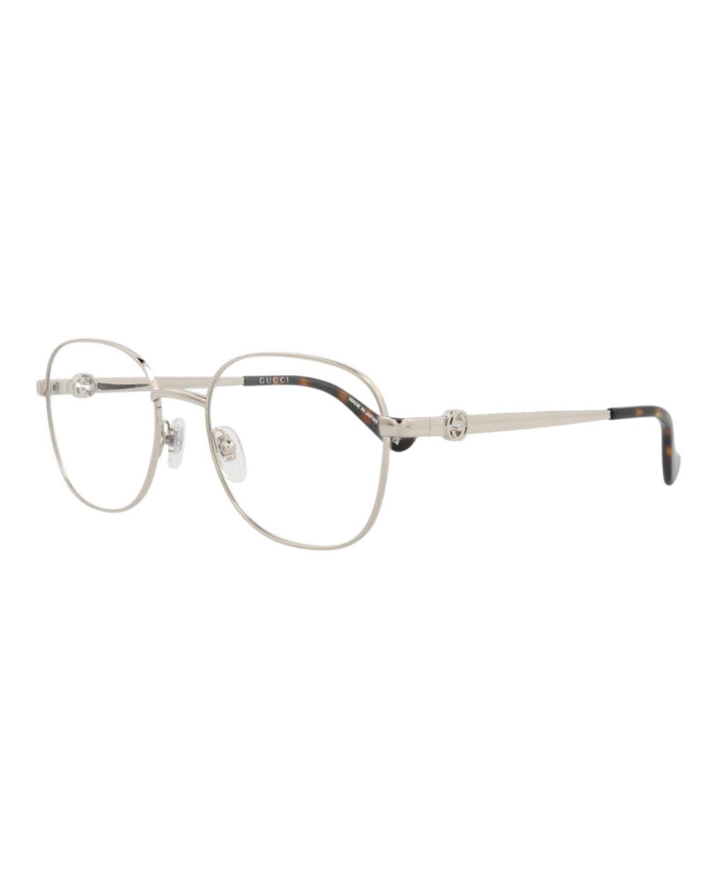 Gucci Womens Round/Oval Silver Silver Transparent Fashion Designer Eyewear