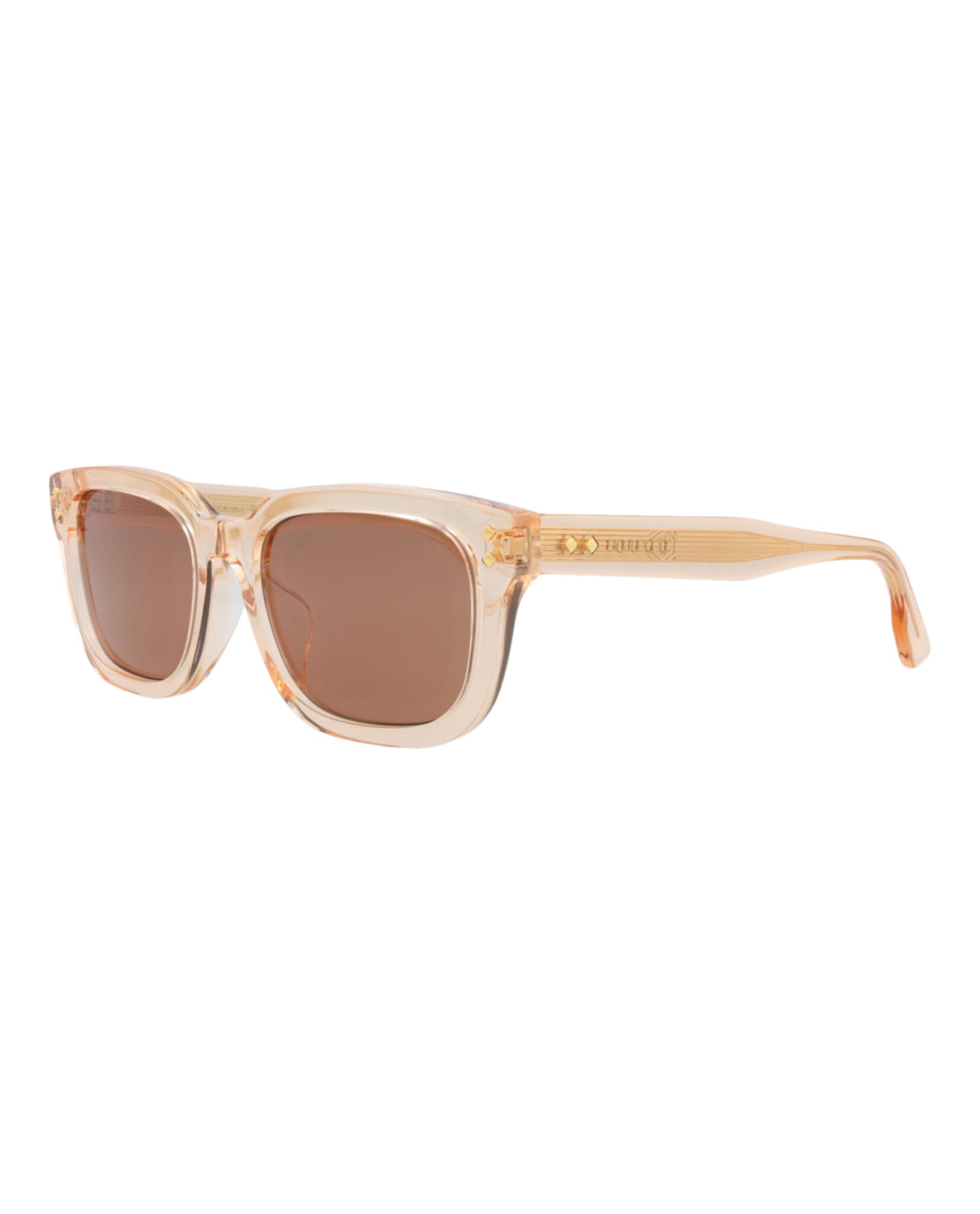 Gucci Womens Square/Rectangle Orange Orange Red Fashion Designer Eyewear