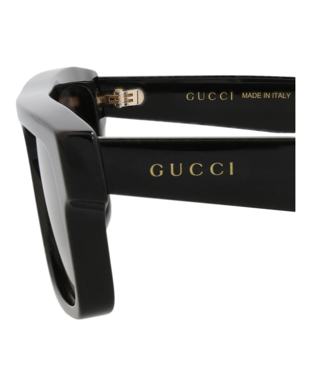 Gucci Mens Square/Rectangle Black Black Grey Fashion Designer Eyewear