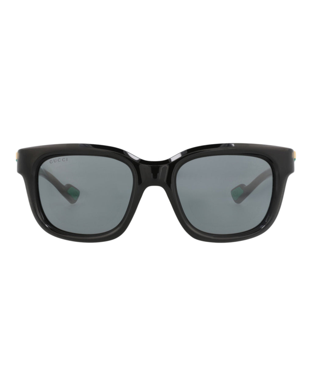 Gucci Mens Square/Rectangle Black Black Grey Fashion Designer Eyewear