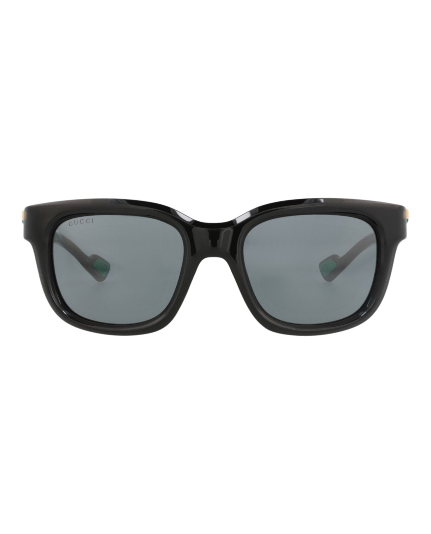 Gucci Mens Square/Rectangle Black Black Grey Fashion Designer Eyewear