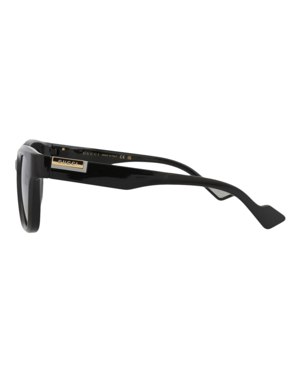 Gucci Mens Square/Rectangle Black Black Grey Fashion Designer Eyewear