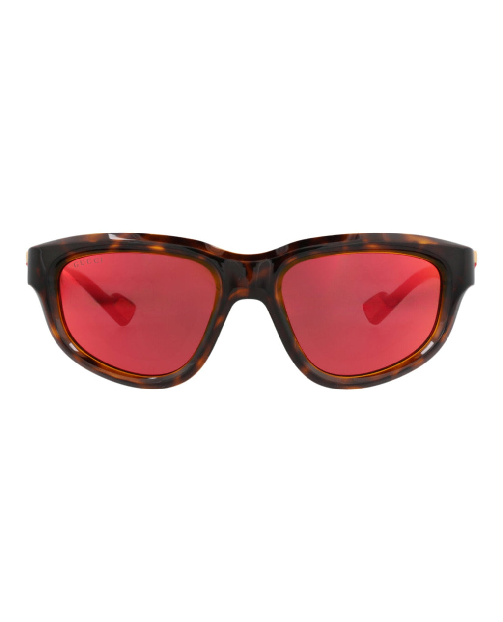 Gucci Mens Round/Oval Havana Havana Red Fashion Designer Eyewear