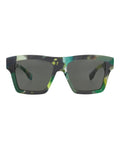 Gucci Mens Square/Rectangle Green Green Grey Fashion Designer Eyewear