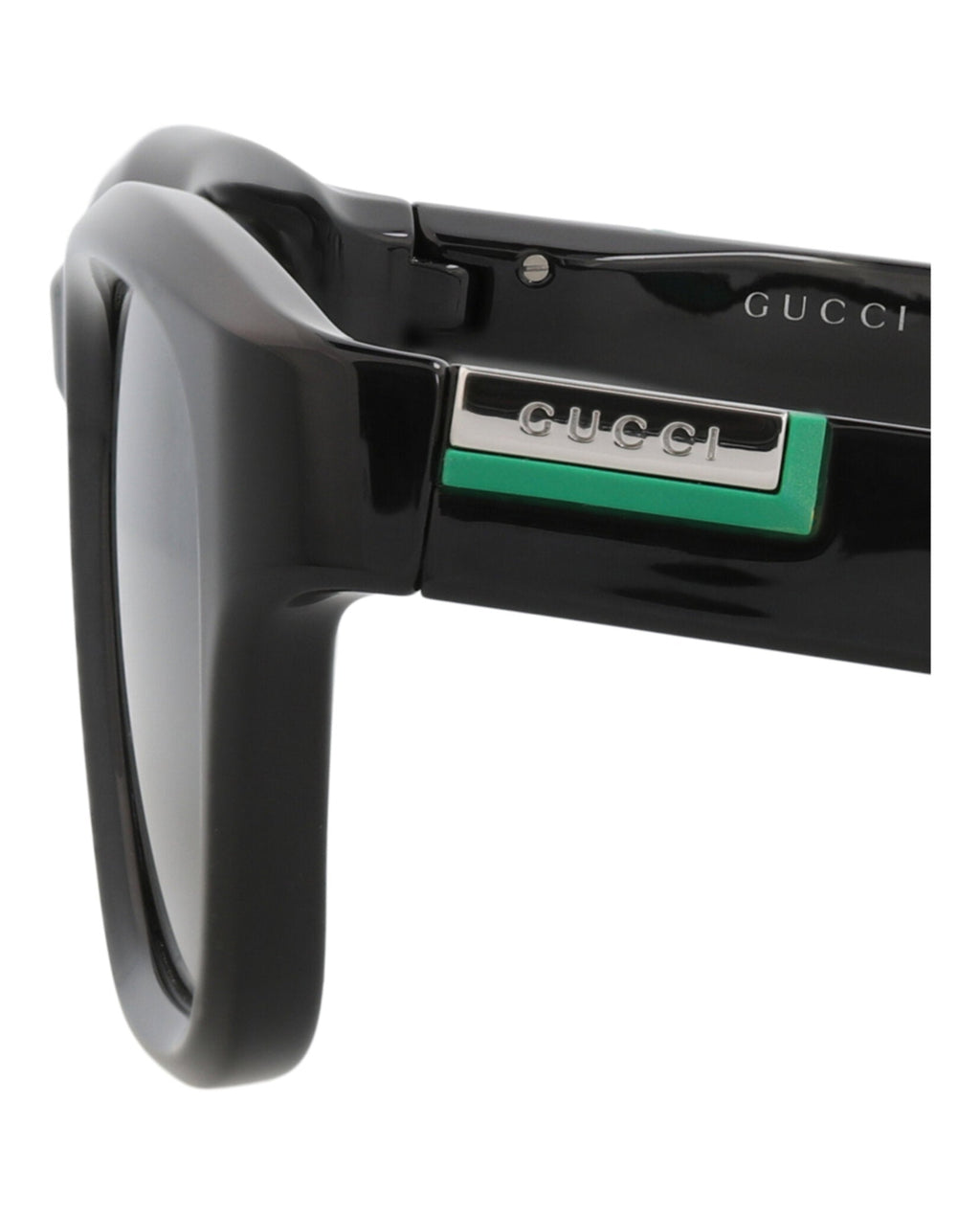 Gucci Mens Square/Rectangle Black Black Grey Fashion Designer Eyewear