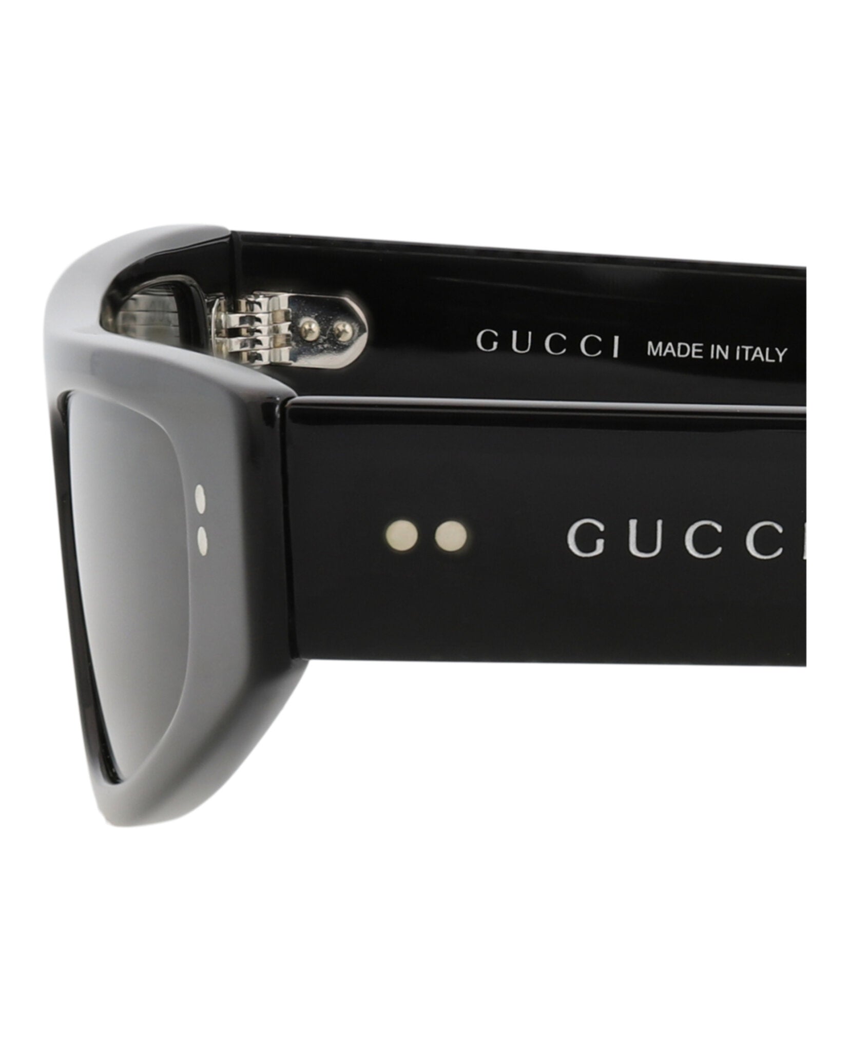 Gucci Womens Cat Eye Black Black Grey Fashion Designer Eyewear