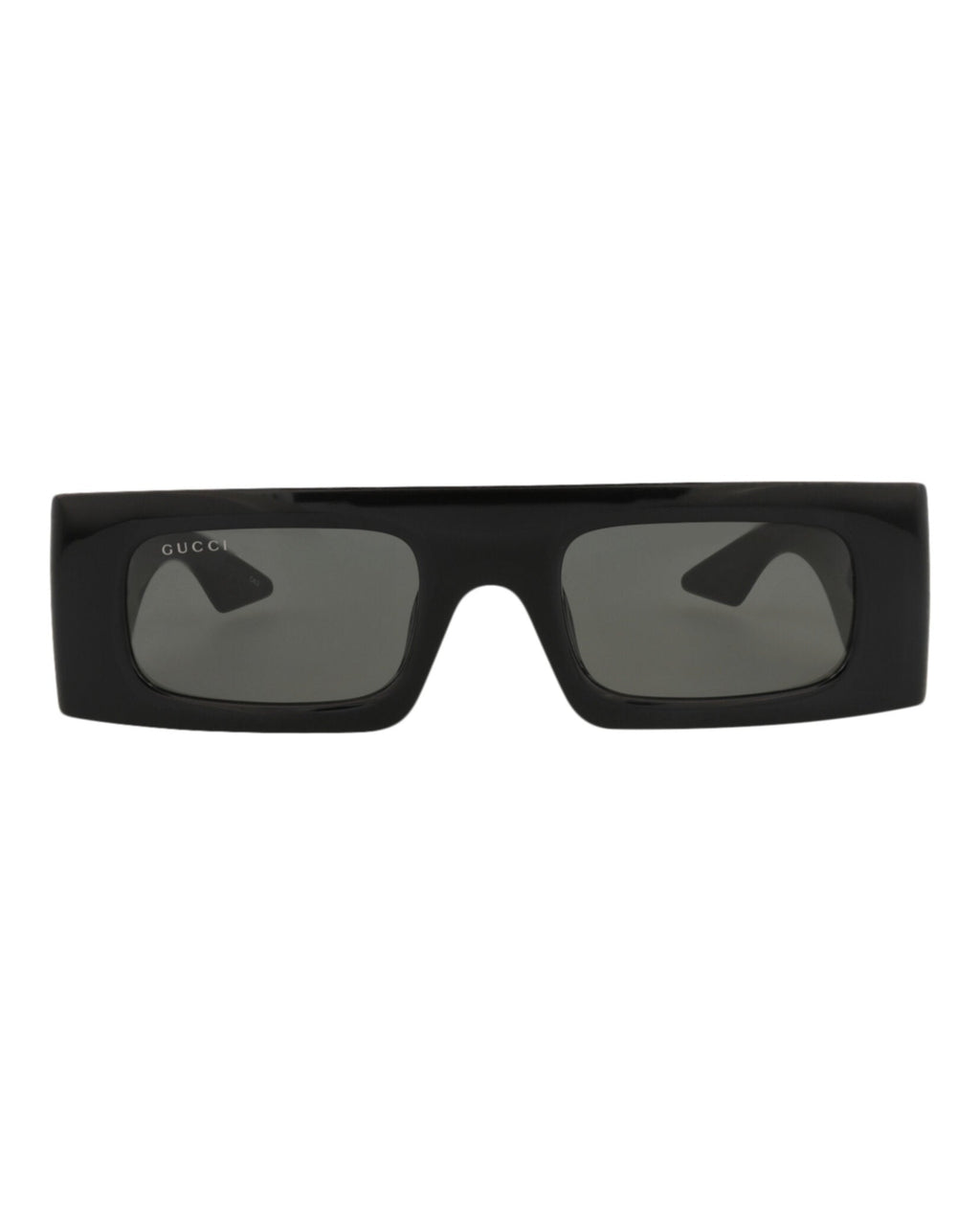 Gucci Womens Shield/Wrap Black Black Grey Fashion Designer Eyewear