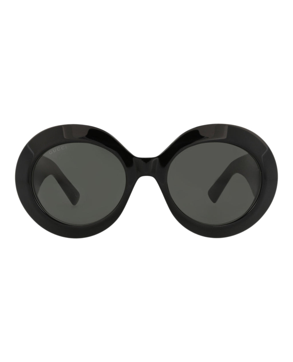 Gucci Womens Round/Oval Black Black Grey Fashion Designer Eyewear