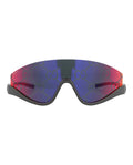 Gucci Womens Shield/Wrap Grey Grey Red Fashion Designer Eyewear