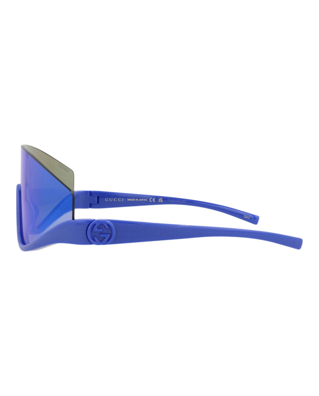 Gucci Womens Shield/Wrap Blue Blue Blue Fashion Designer Eyewear
