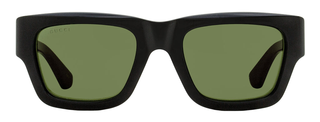 Gucci Bilayer Rectangular Sunglasses GG1668S 003 Black/Green/Red 52mm