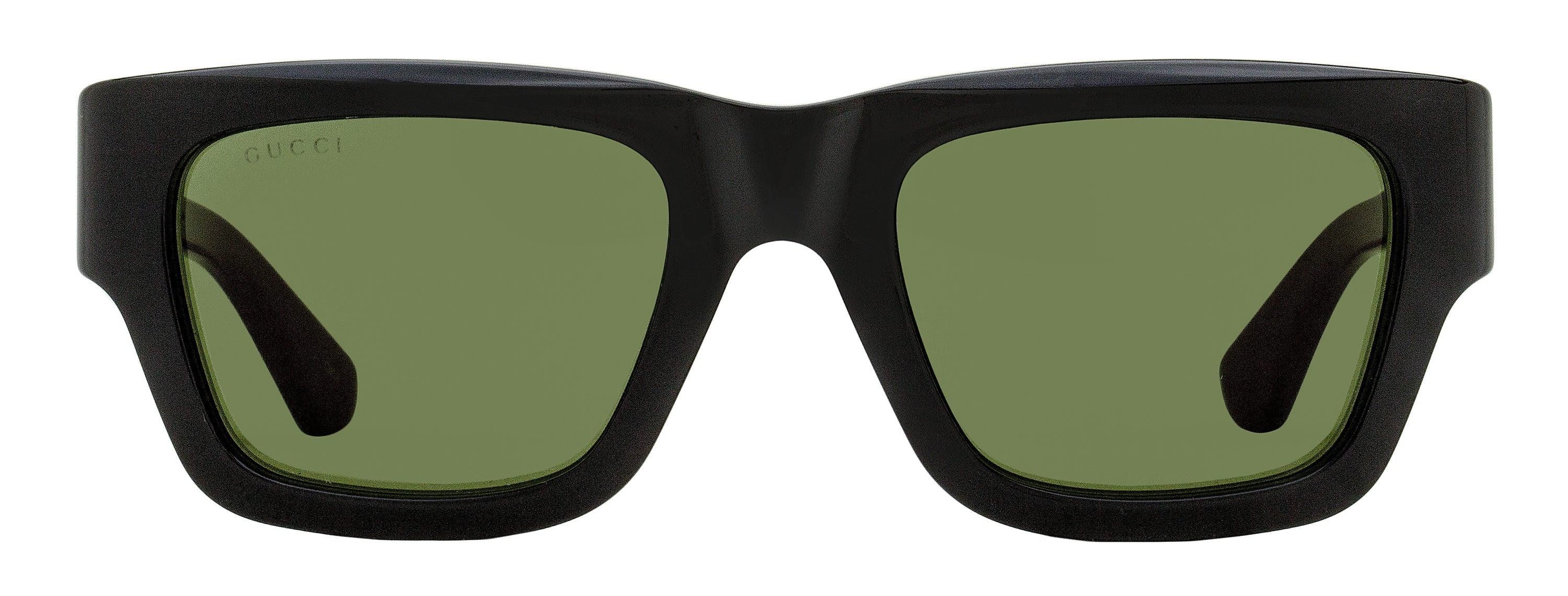 Gucci Bilayer Rectangular Sunglasses GG1668S 003 Black/Green/Red 52mm