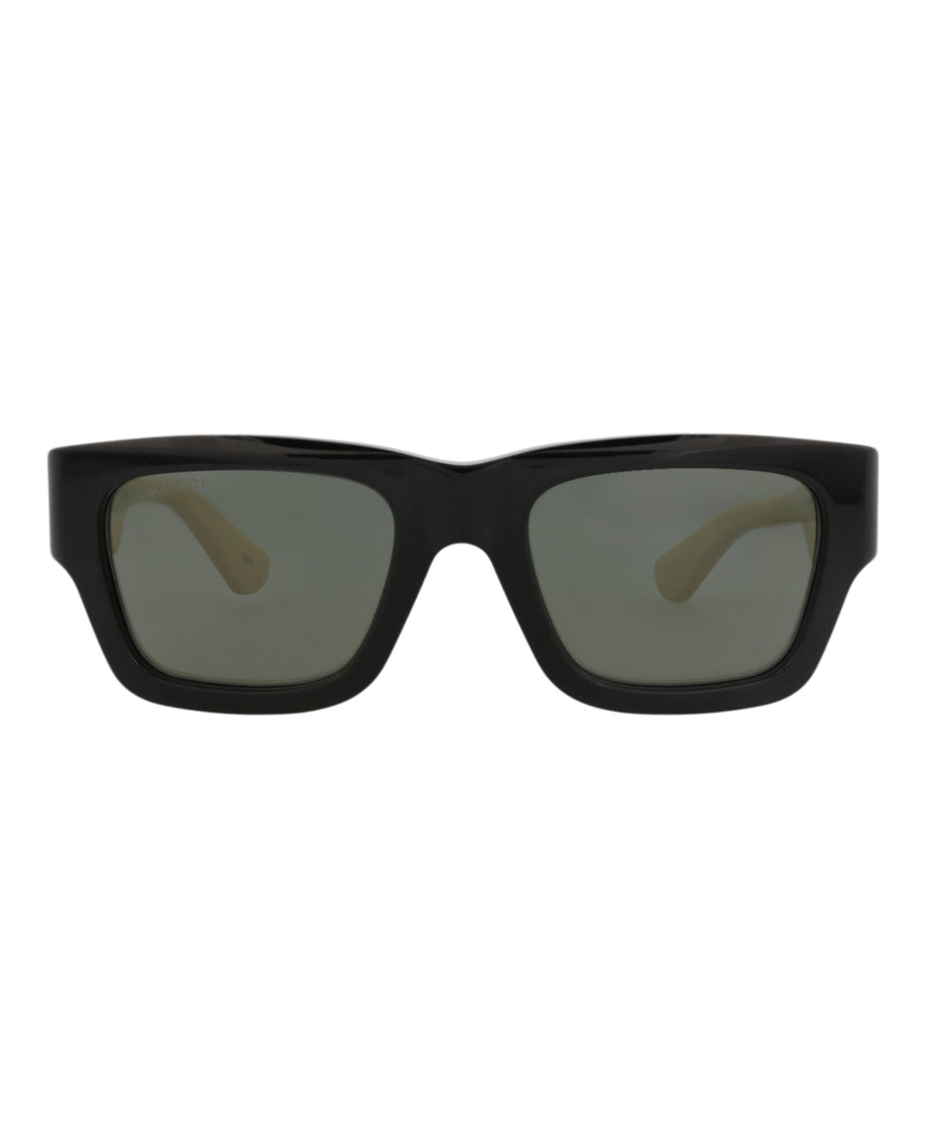 Gucci Mens Square/Rectangle Black Ivory Grey Fashion Designer Eyewear