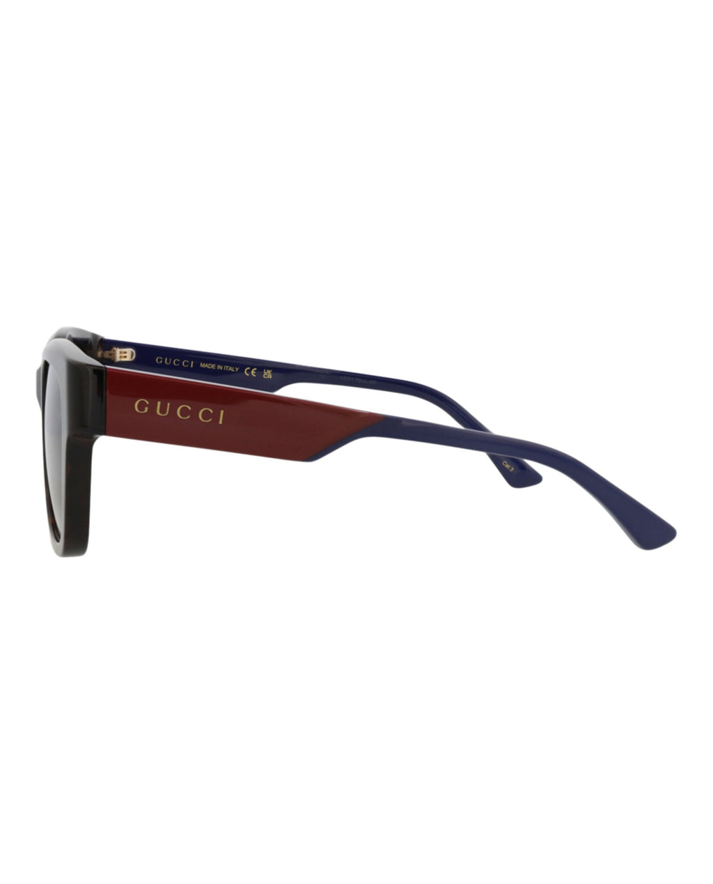 Gucci Mens Square/Rectangle Havana Blue Grey Fashion Designer Eyewear