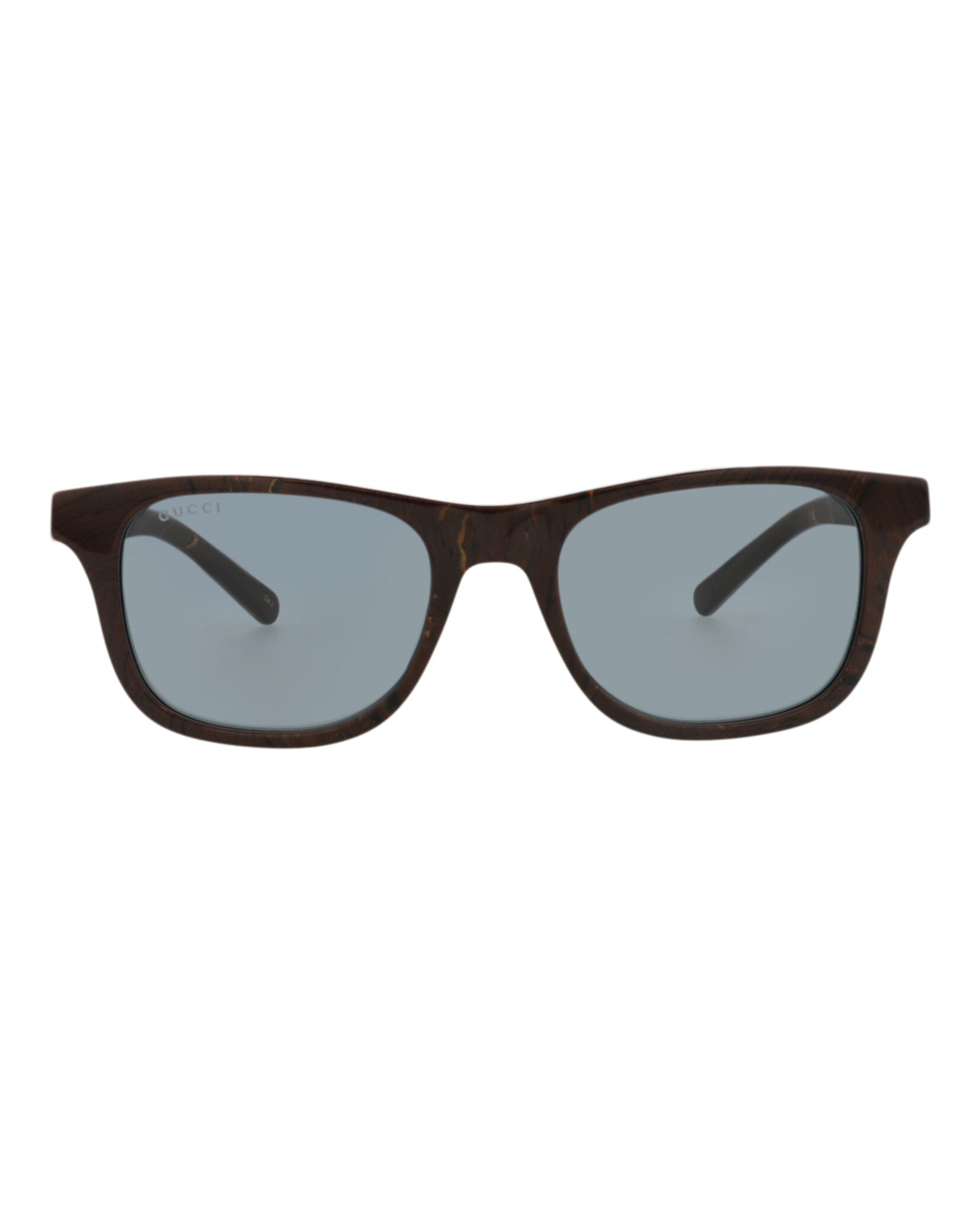 Gucci Mens Square/Rectangle Brown Brown Grey Fashion Designer Eyewear
