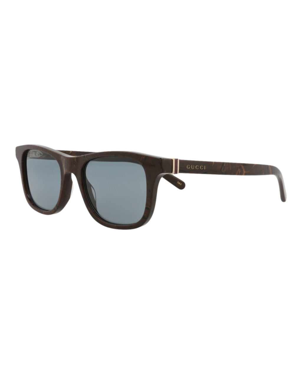 Gucci Mens Square/Rectangle Brown Brown Grey Fashion Designer Eyewear