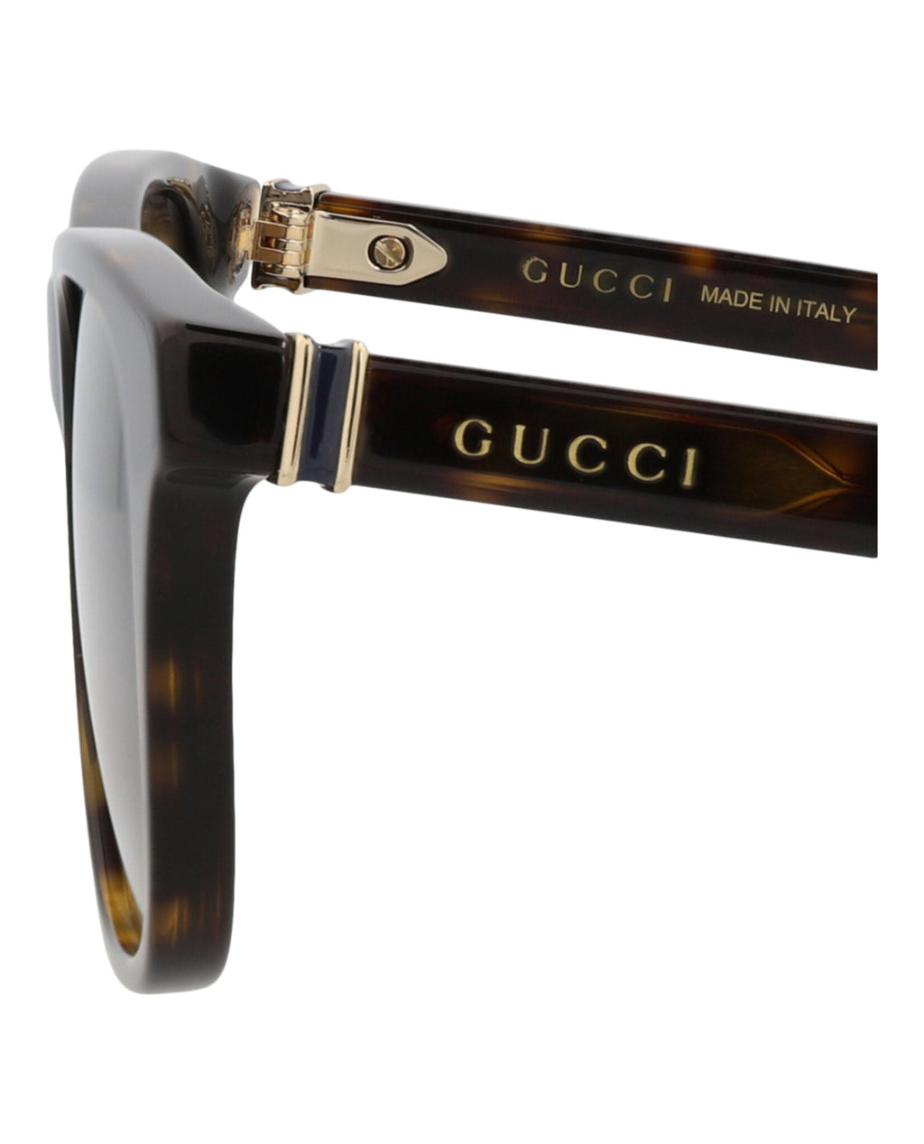 Gucci Mens Square/Rectangle Havana Havana Brown Fashion Designer Eyewear