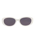 Gucci Womens Round/Oval White White Grey Fashion Designer Eyewear