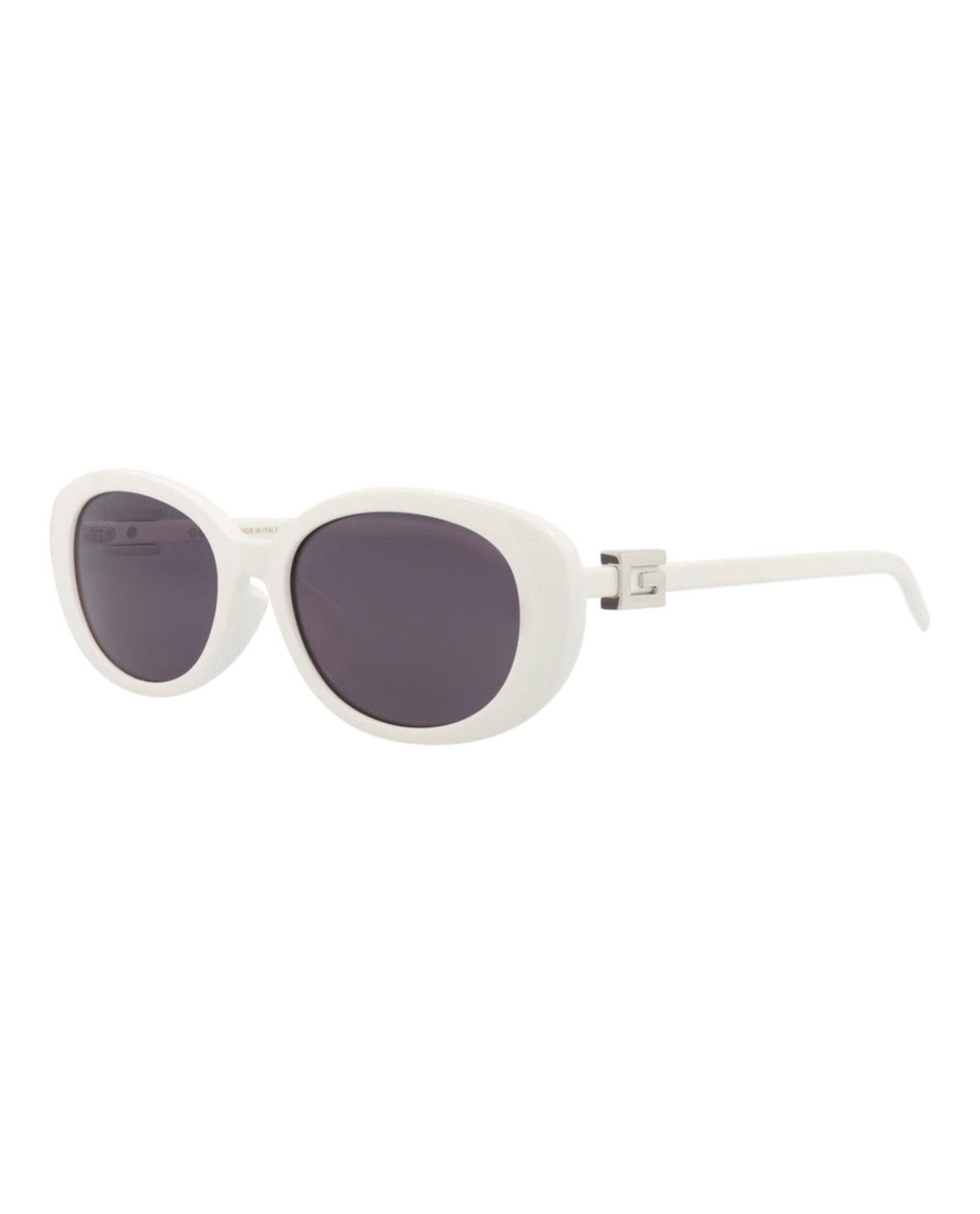 Gucci Womens Round/Oval White White Grey Fashion Designer Eyewear