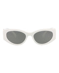 Gucci Womens Cat Eye White White Grey Fashion Designer Eyewear