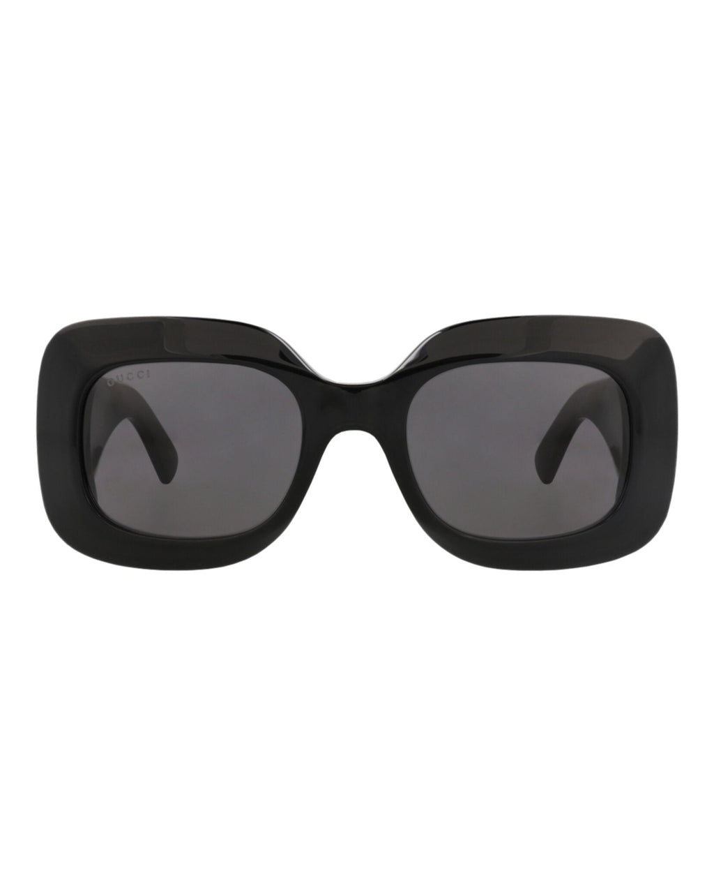 Gucci Womens Square/Rectangle Black Black Grey Fashion Designer Eyewear
