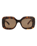 Gucci Womens Square/Rectangle Havana Havana Brown Fashion Designer Eyewear