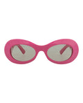 Gucci Womens Round/Oval Fuchsia Fuchsia Grey Fashion Designer Eyewear