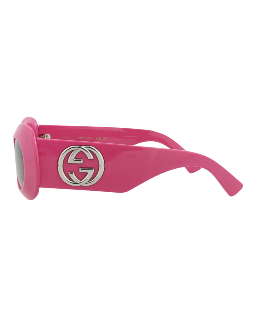 Gucci Womens Round/Oval Fuchsia Fuchsia Grey Fashion Designer Eyewear