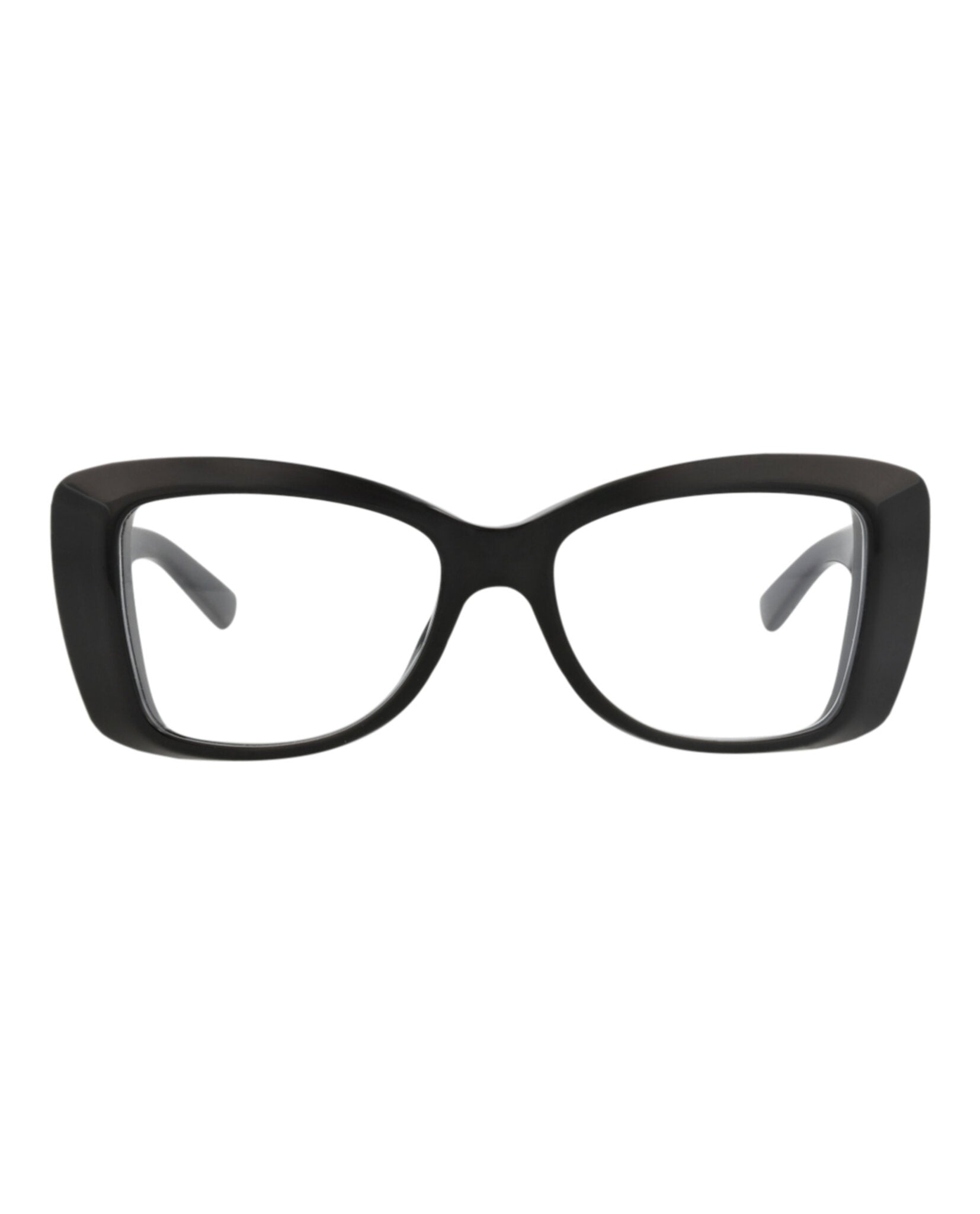 Gucci Womens Square/Rectangle Black Black Transparent Fashion Designer Eyewear