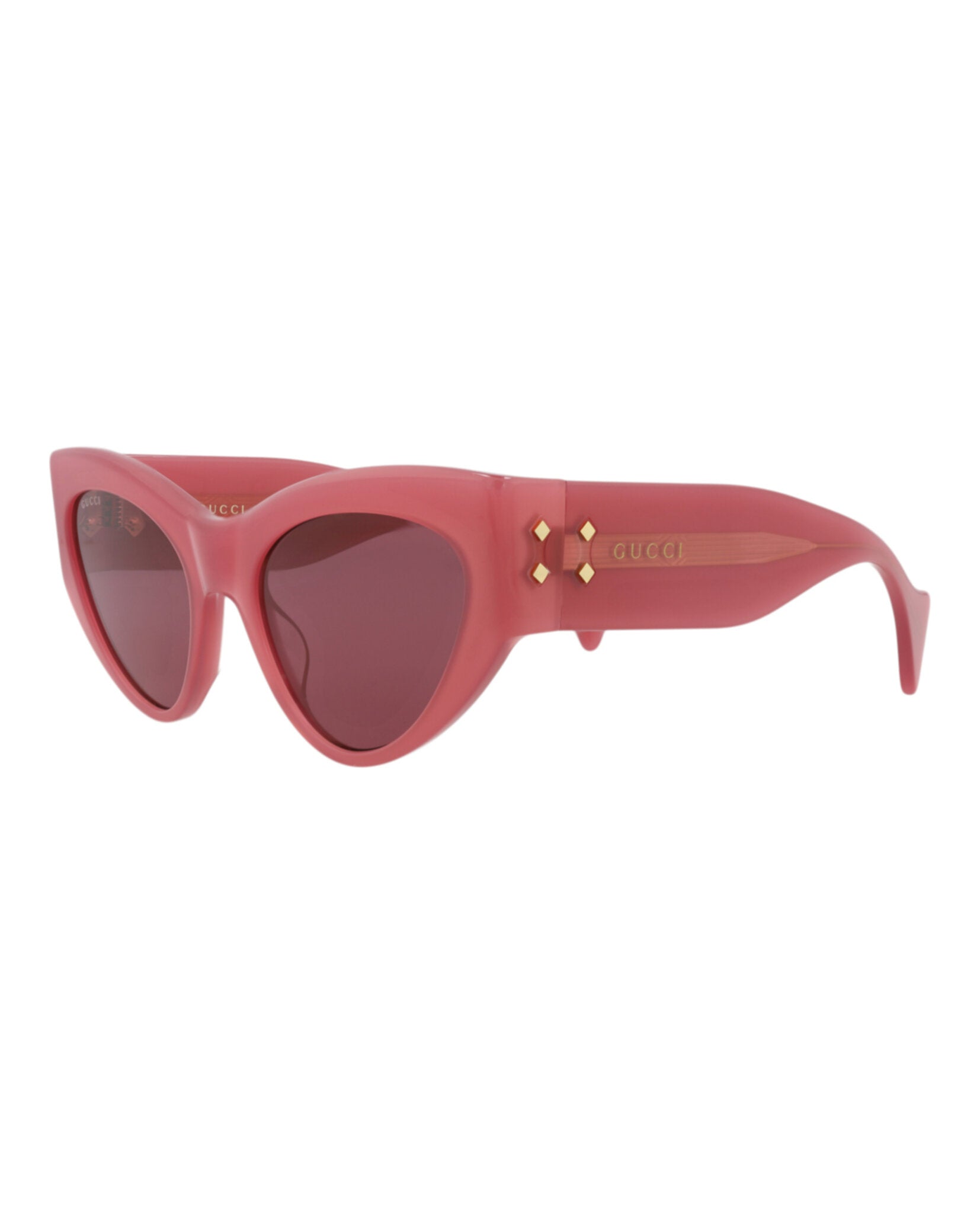 Gucci Womens Cat Eye Pink Pink Violet Fashion Designer Eyewear