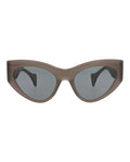 Gucci Womens Cat Eye Grey Grey Grey Fashion Designer Eyewear