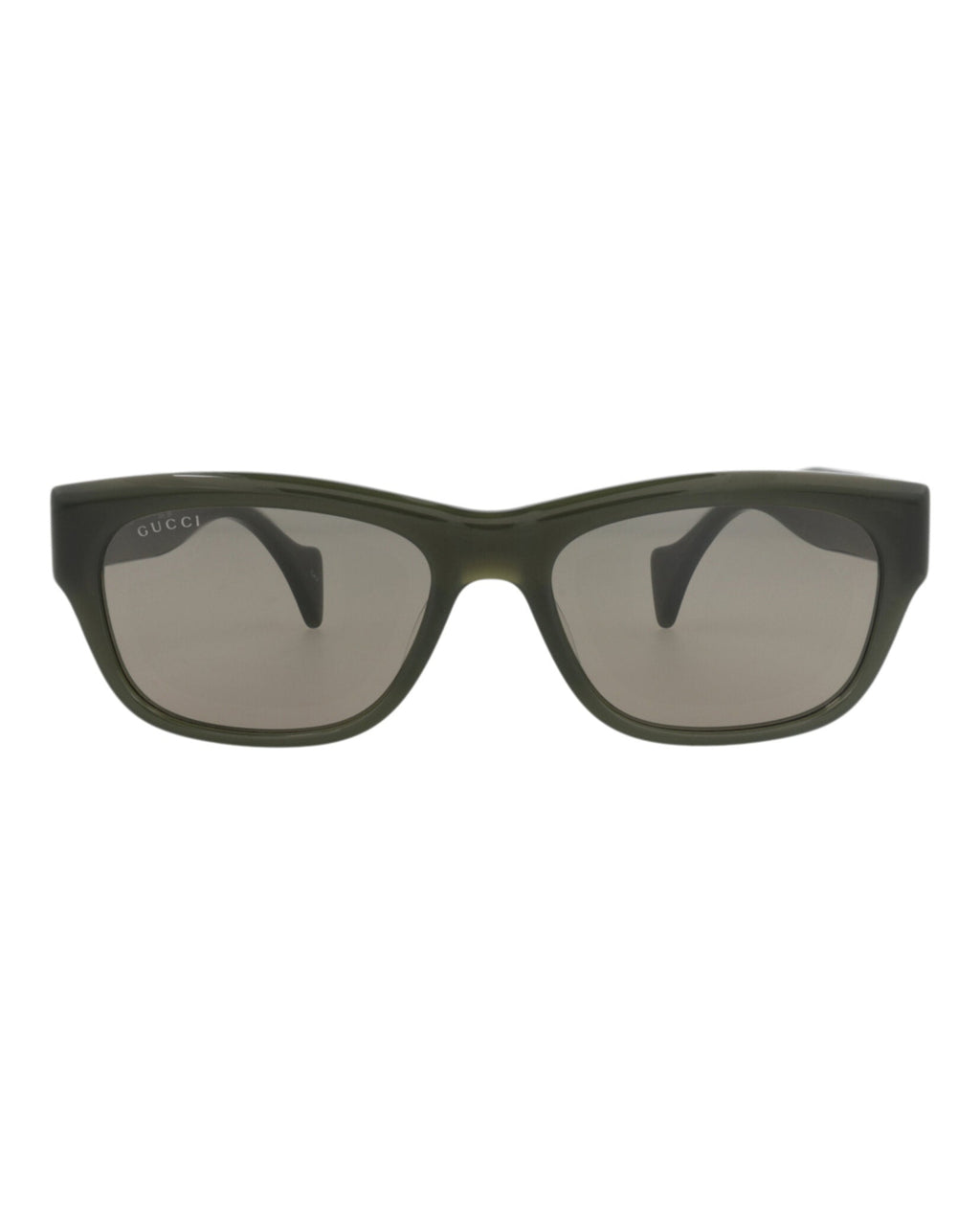 Gucci Mens Square/Rectangle Green Green Brown Fashion Designer Eyewear
