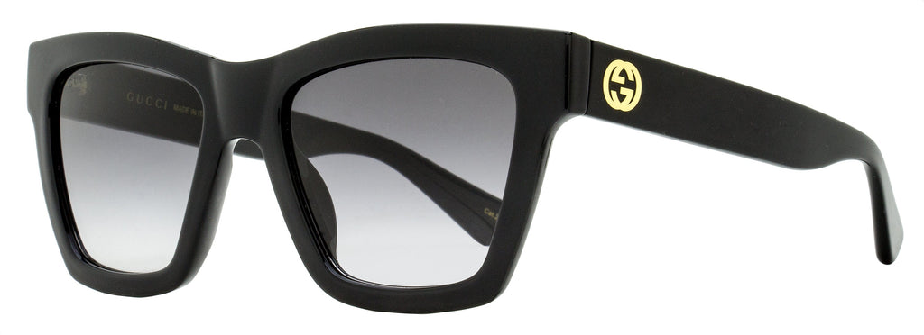Gucci GG Square Sunglasses GG1714S 001 Black 54mm Black