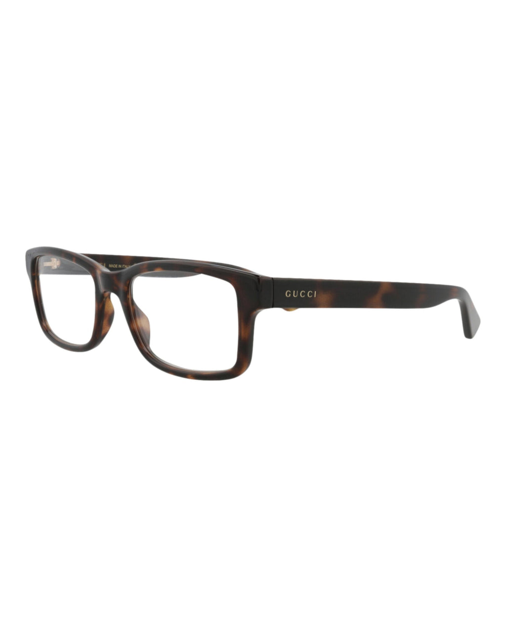 Gucci Mens Square/Rectangle Havana Havana Transparent Fashion Designer Eyewear