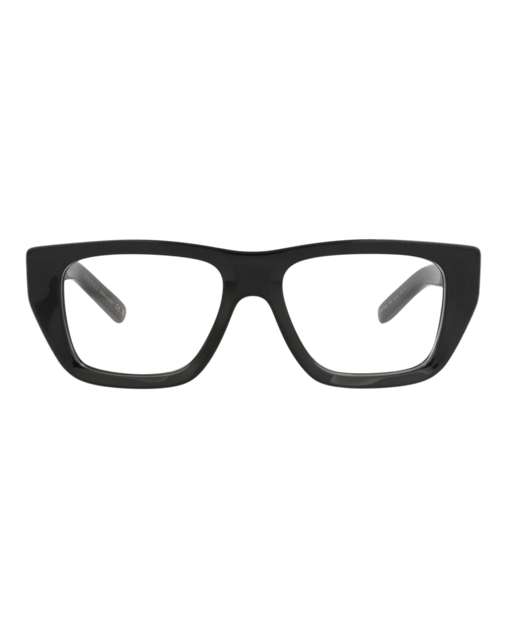 Gucci Mens Square/Rectangle Black Black Transparent Fashion Designer Eyewear