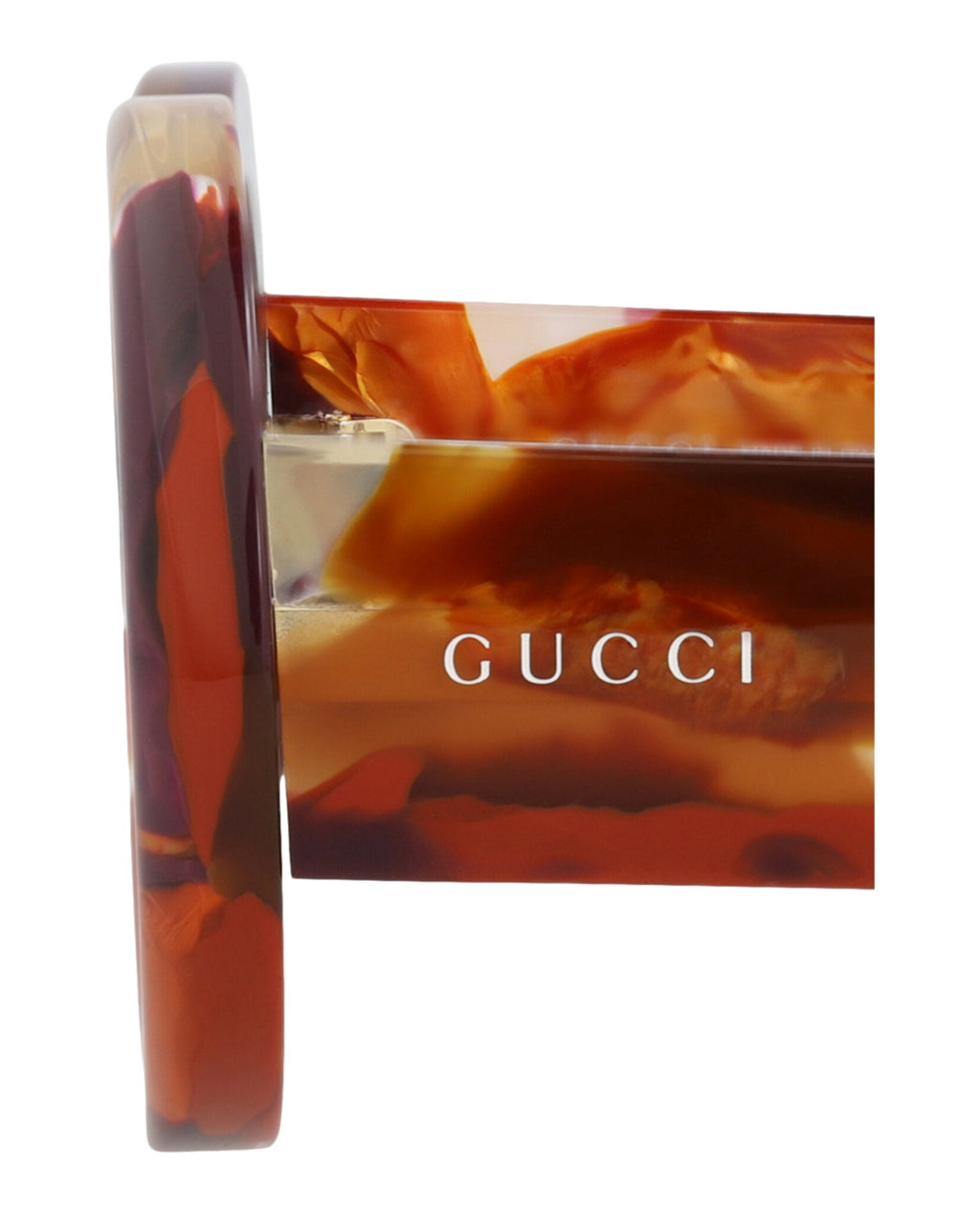 Gucci Womens Round/Oval Orange Orange Violet Fashion Designer Eyewear
